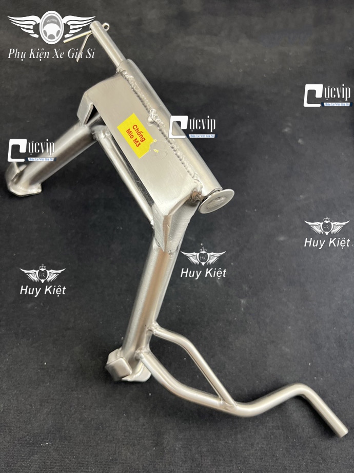 (Tặng Kèm Cốt ) Chân Chống Đứng Inox 304 Gắn Mio M3 125cc, Janus MS6586