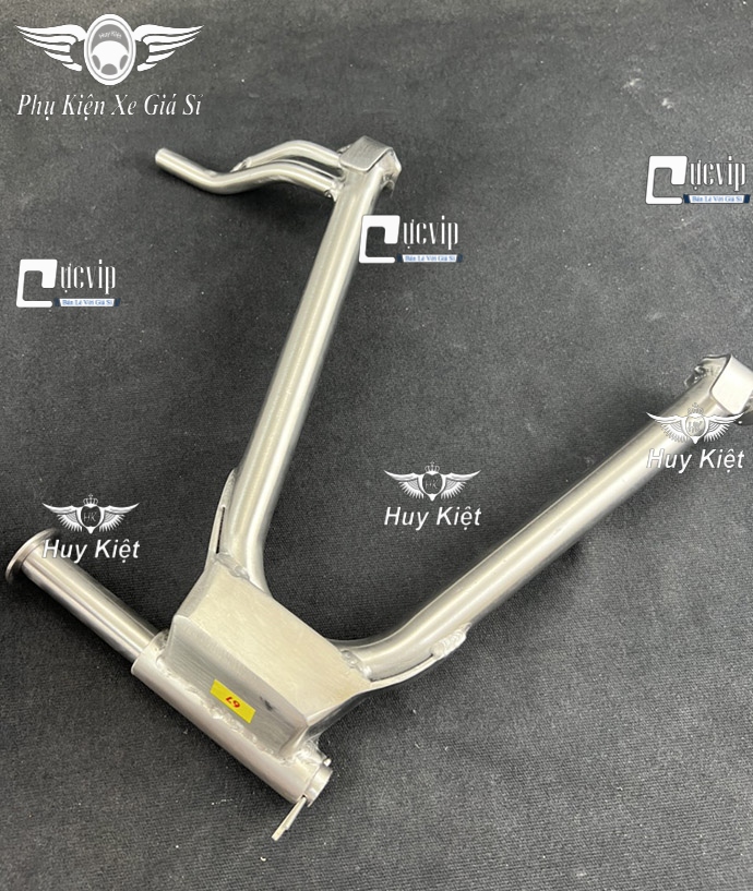 (Tặng kèm Cốt) Chân Chống Đứng Inox 304 Gắn Honda 67, Cub Đời Cũ MS6587