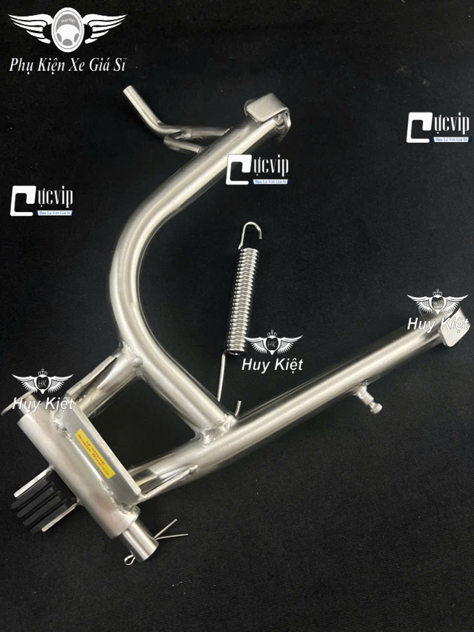 (Tặng Cốt + Lò Xo) Chân Chống Đứng Inox 304 Gắn Sirius Fi, Jupiter Fi MS6590