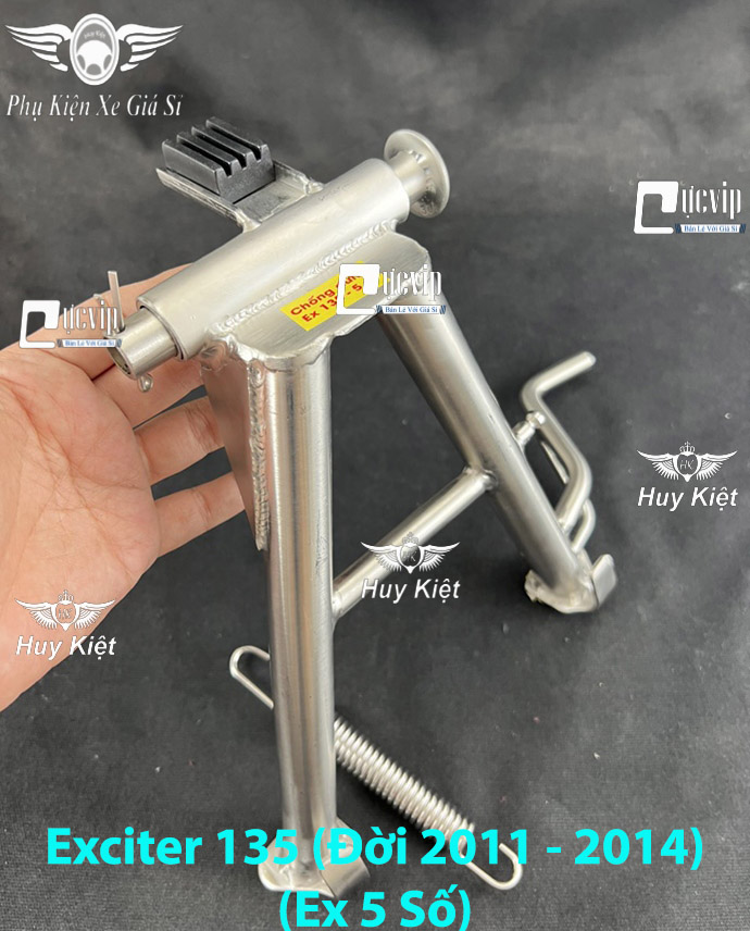 (Tặng Cốt + Lò Xo) Chân Chống Đứng Inox 304 Exciter 2010, Exciter 135 (Đời 2011 - 2014), Exciter 150 155 MS6593