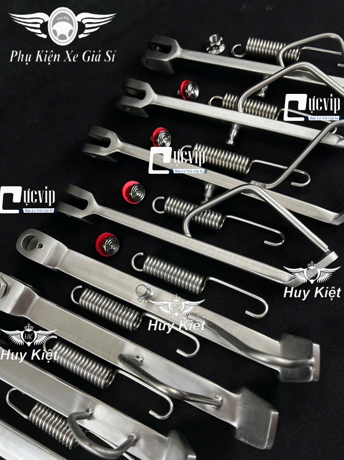 [Tặng Lò Xo + Ốc] Chân Chống Nghiêng Inox [Dẹp] Vario, AB, Vision, Dr, Wave, Win, Ex, Sonic, Raider, Satria, Sirius, Future, SH 2008-2019, Lead, SH Mode MS6594