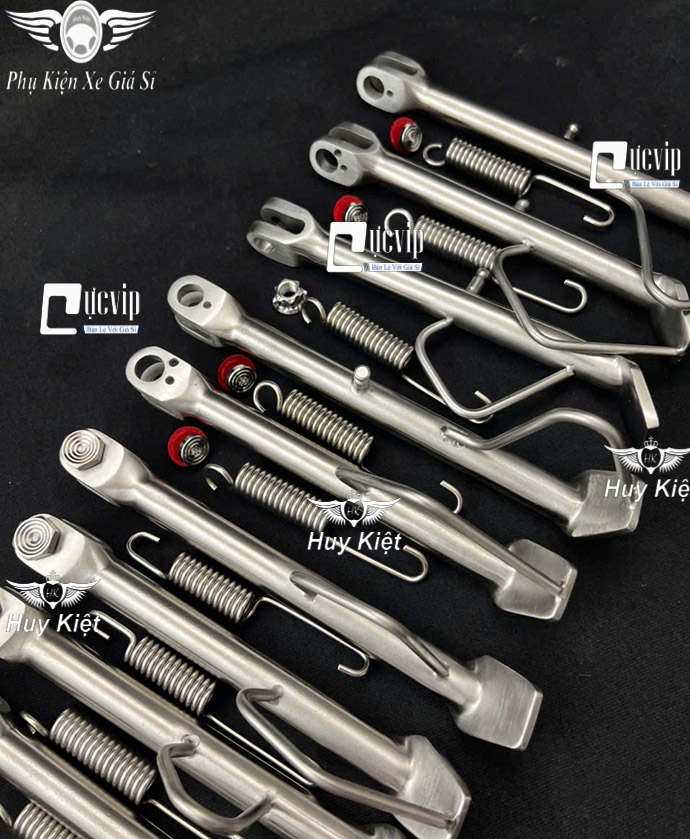 	[Kèm Ốc + Lò Xo] Chân Chống Nghiêng INOX 304 [Mẫu Theo Xe] Wave, Dr, Fu, Sirius, Vario, AB, Vision, Win, Ex, Sonic, Raider, Satria, SH, Lead, SH Mode MS6595