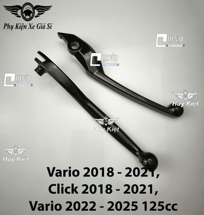 Cặp Tay Thắng (Đen Bóng) Gắn Vario, Click, AB, Vision, SH, SH Mode, Exciter, Winner, Raider, Satria, Vespa, Mio, Luvias, Nouvo, Lead, PS, Dylan MS6607