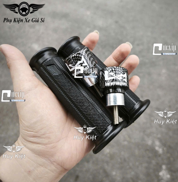 {Tặng Bao Tay TBT} Gù Nhôm Sơn CARBON Wa Dr Vario Vision Win Ex Fu Si SH Cub PCX NVX Raider Satria Luvias Mio Yaz Jupiter MS6630