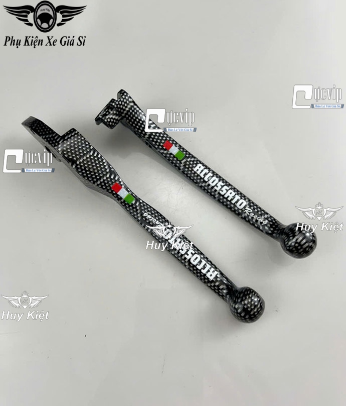 (TỔ ONG) Cặp Tay Thắng Carbon TỔ ONG Mod Chữ Rccossrto Gắn SH 2008, PS, Dylan MS6636