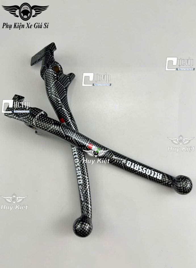 (TỔ ONG) Cặp Tay Thắng Carbon TỔ ONG Mod Chữ Rccossrto Gắn SH Việt Nam 2012 - 2024 (2 Thắng Đĩa) (125cc, 150cc) MS6637