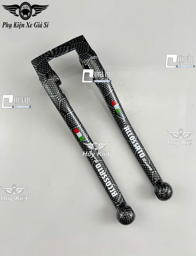 (TỔ ONG) Cặp Tay Thắng Carbon TỔ ONG Mod Chữ Rccossrto Gắn SH Việt Nam 2012 - 2024 (2 Thắng Đĩa) (125cc, 150cc) MS6637