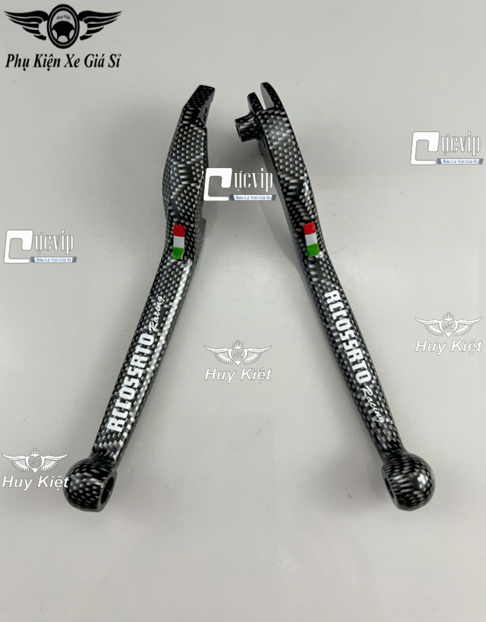 (TỔ ONG) Cặp Tay Thắng Carbon TỔ ONG Mod Chữ Rccossrto Gắn Xe Vario 2018 - 2021, Vario 2022 - 2025 125cc MS6640