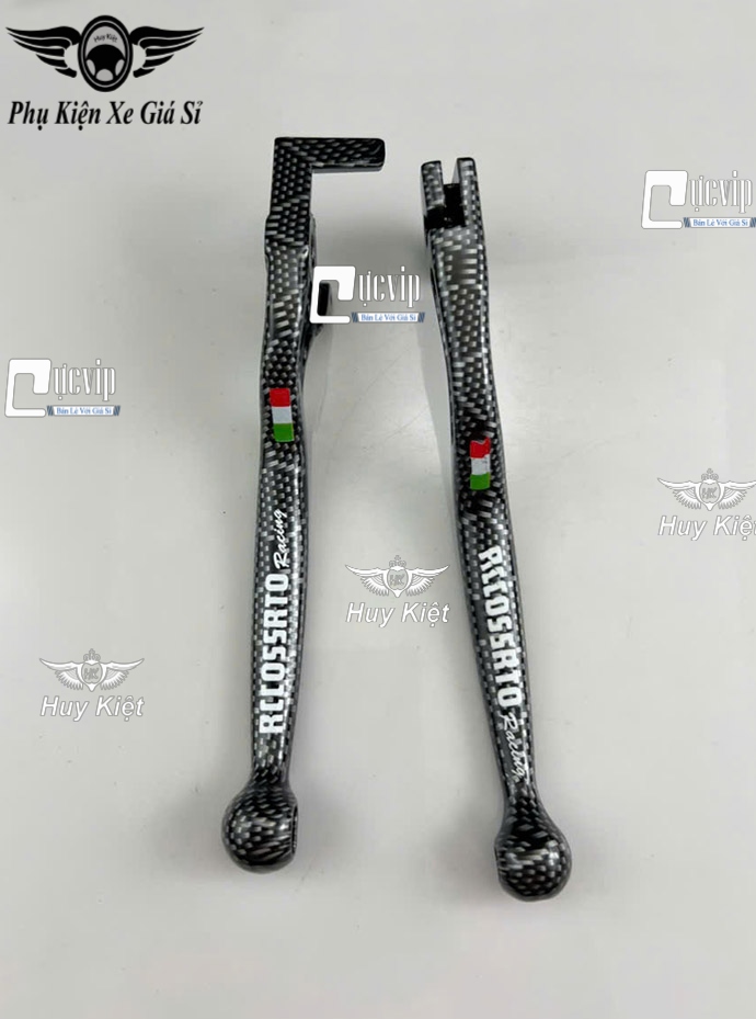 (TỔ ONG) Cặp Tay Thắng Carbon TỔ ONG Mod Chữ Rccossrto Gắn Exciter 2010, Exciter 135, 150, 155 (Tay Thắng + Tay Côn) MS6641