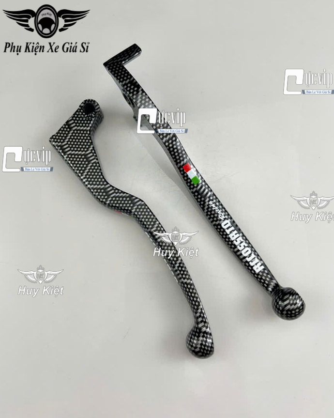 (TỔ ONG) Cặp Tay Thắng Carbon TỔ ONG Mod Chữ Rccossrto Gắn Raider Fi, Satria 2018 - 2023, GSX-R150, S150-Bandit 150 MS6644