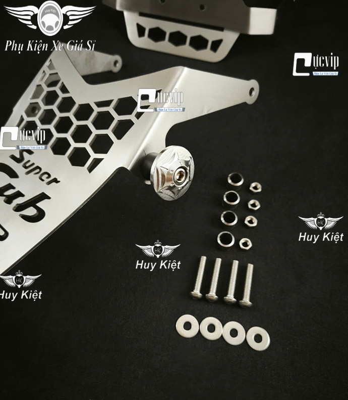 Baga Giữa Inox 304 Super Cub C125 2018 - 2025 GTR Hàng Cao Cấp MS6650