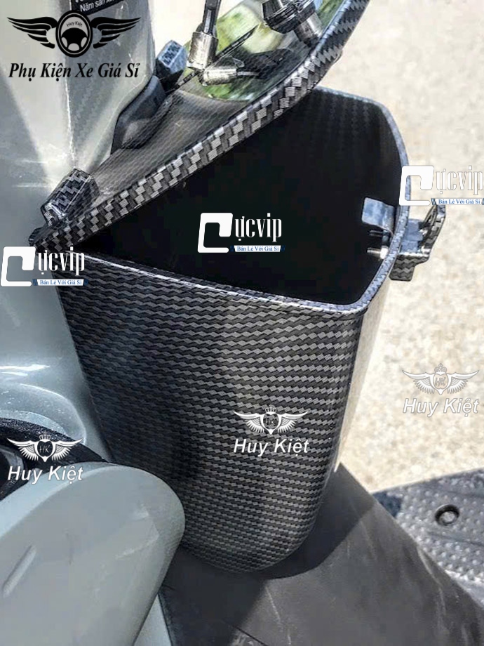 Hộp Giữa Đựng Đồ Mini Carbon [Có Khóa] Gắn Vision 2021 - 2025 MS6669