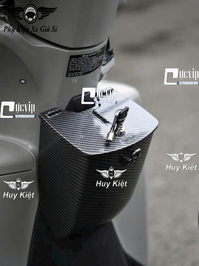 Hộp Giữa Đựng Đồ Mini Carbon [Có Khóa] Gắn Vision 2021 - 2025 MS6669