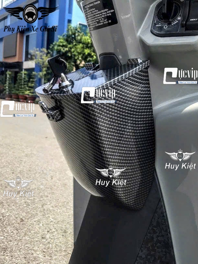 Hộp Giữa Đựng Đồ Mini Carbon [Có Khóa] Gắn Vision 2021 - 2025 MS6669