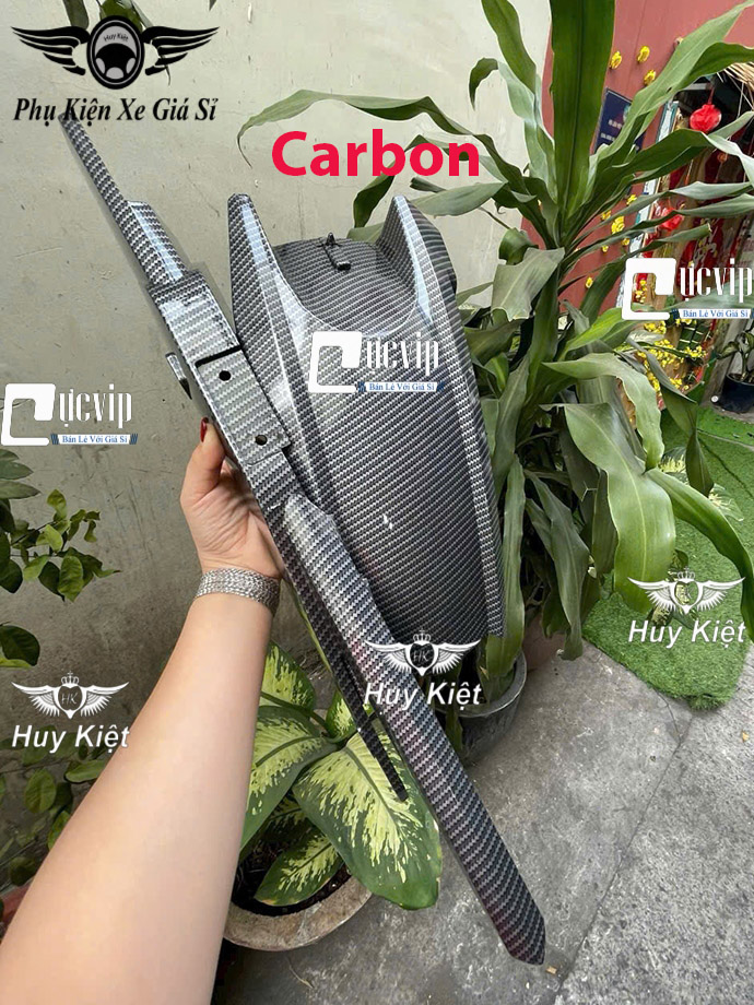 Dè Catte Chắn Bùn Exciter 150, Exciter 155 (2015 - 2025) Carbon, Đen Nhám MS6670