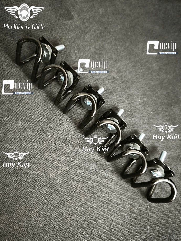 (Inox Sơn Đen) Móc Treo Đồ Xe Máy Kiểu [Chữ U] Gắn Baga Giữa Các Loại Xe MS6675