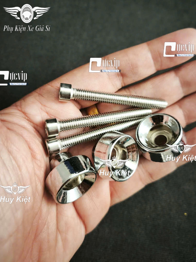 [Tặng Ốc Inox 304] Khâu Gắn Rổ (Nhôm Xi Niken) Sáng Bóng Gắn Dream, Future I II Neo X, Future Led, Wave Nhỏ A S RS RSX ZX Blade MS6676