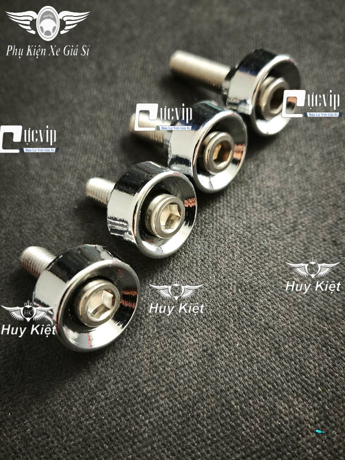 [Tặng Ốc Inox 304] Combo 4 Khâu Gác Chân (NHÔM Xi Niken) Sáng Bóng Gắn Xe Super Dream, Dream Lùn, Dream Thái, Wave Cũ, Wave Nhỏ MS6677