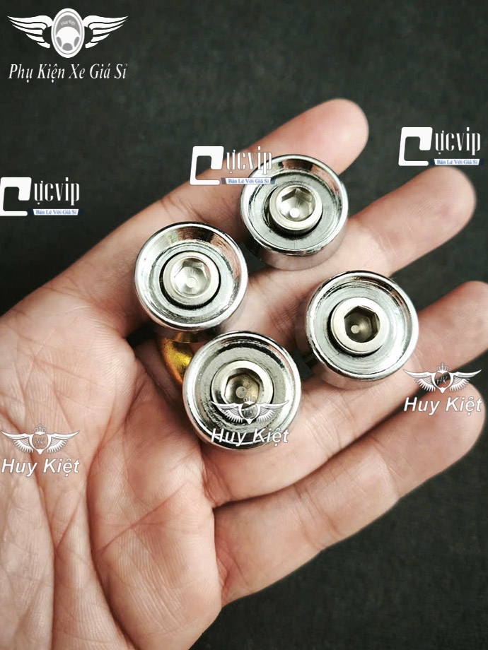 [Tặng Ốc Inox 304] Combo 4 Khâu Gác Chân (NHÔM Xi Niken) Sáng Bóng Gắn Xe Super Dream, Dream Lùn, Dream Thái, Wave Cũ, Wave Nhỏ MS6677