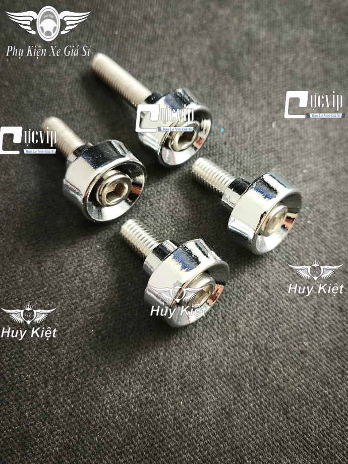 [Tặng Ốc Inox 304] Combo 4 Khâu Gác Chân (NHÔM Xi Niken) Sáng Bóng Gắn Xe Super Dream, Dream Lùn, Dream Thái, Wave Cũ, Wave Nhỏ MS6677
