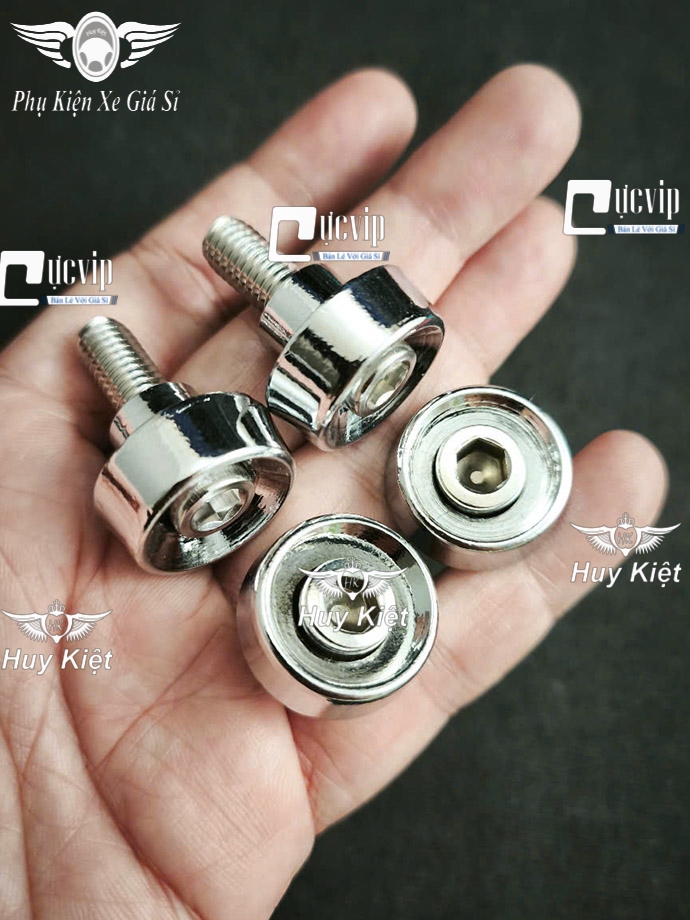 [Tặng Ốc Inox 304] Combo 4 Khâu Gác Chân (NHÔM Xi Niken) Sáng Bóng Gắn Xe Super Dream, Dream Lùn, Dream Thái, Wave Cũ, Wave Nhỏ MS6677
