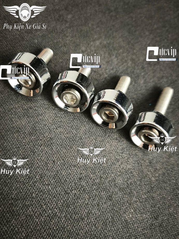 [Tặng Ốc Inox 304] Combo 4 Khâu Gác Chân (NHÔM Xi Niken) Sáng Bóng Gắn Xe Super Dream, Dream Lùn, Dream Thái, Wave Cũ, Wave Nhỏ MS6677