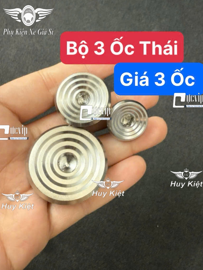 Combo 3 Ốc Mâm Lửa, Nút Đề Và Ốc Nhớt Salaya Inox 304 [Bông D3], [Thái] Cho Wave, Dream, Future, Sonic, Sirius, Exciter, Jupiter, Winner V1, Winner X V2 V3 MS6690