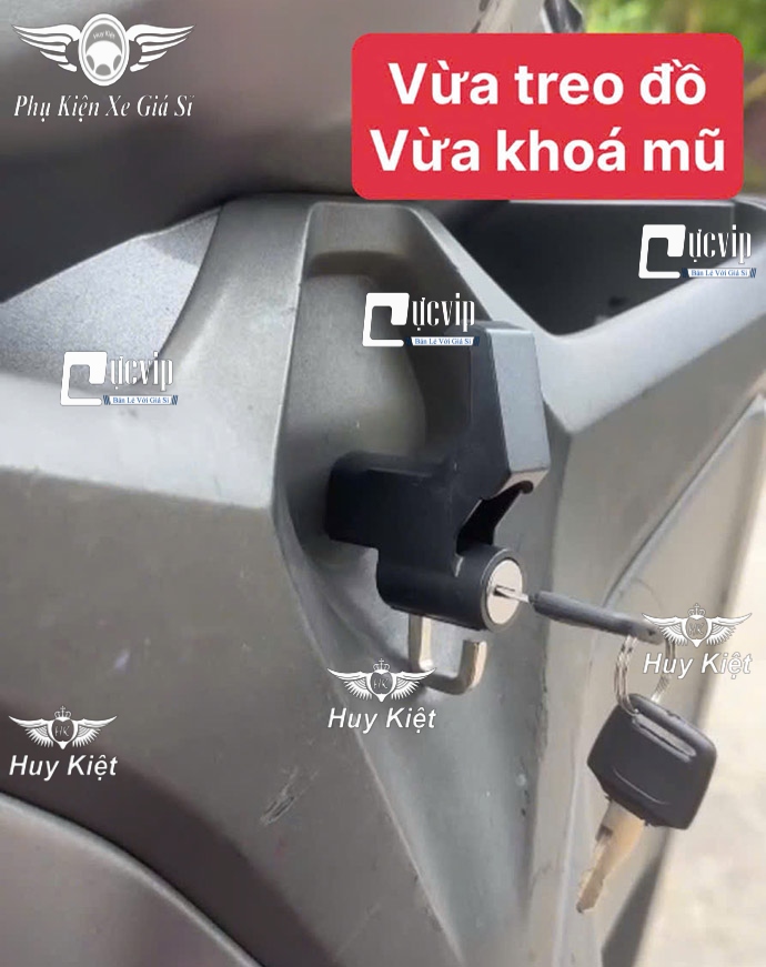 Móc Treo Đồ Xe Máy [Có Chìa Khóa] Gắn Các Dòng Xe MS6699