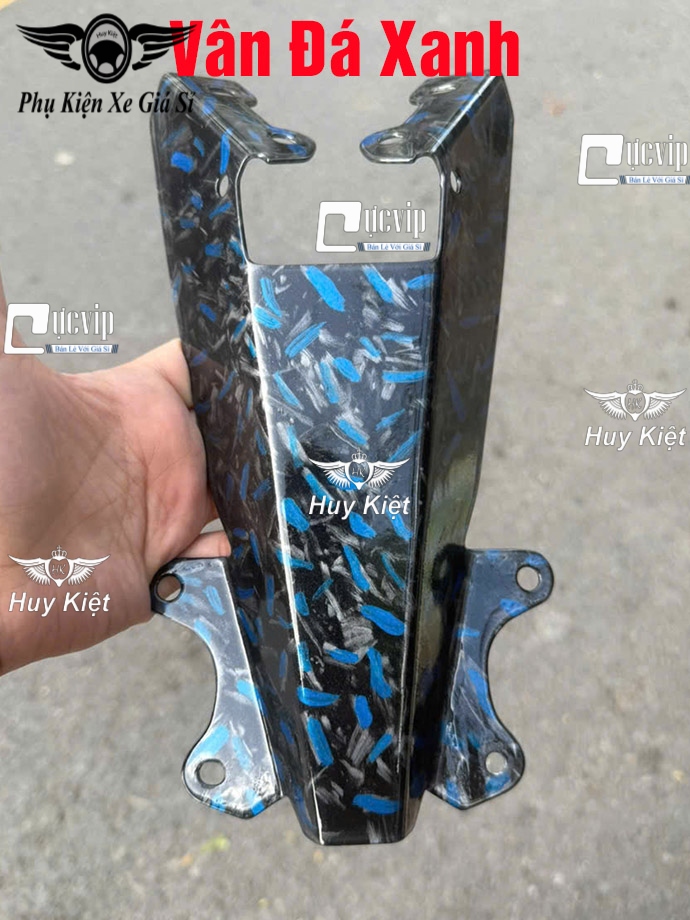 Pát Đuôi Dè Sau Exciter 150 [Inox 304 Sơn CARBON FIBER] Vân Đá, Tổ Ong MS6702