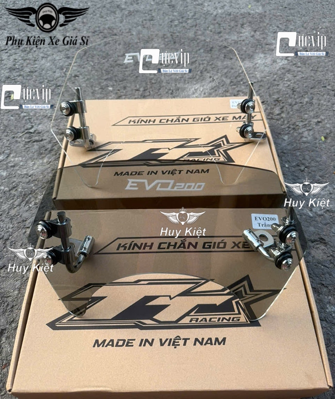 Kính Chắn Gió Xe Điện Vinfast Evo 200, Evo200 lite Hàng Cao Cấp MS6709