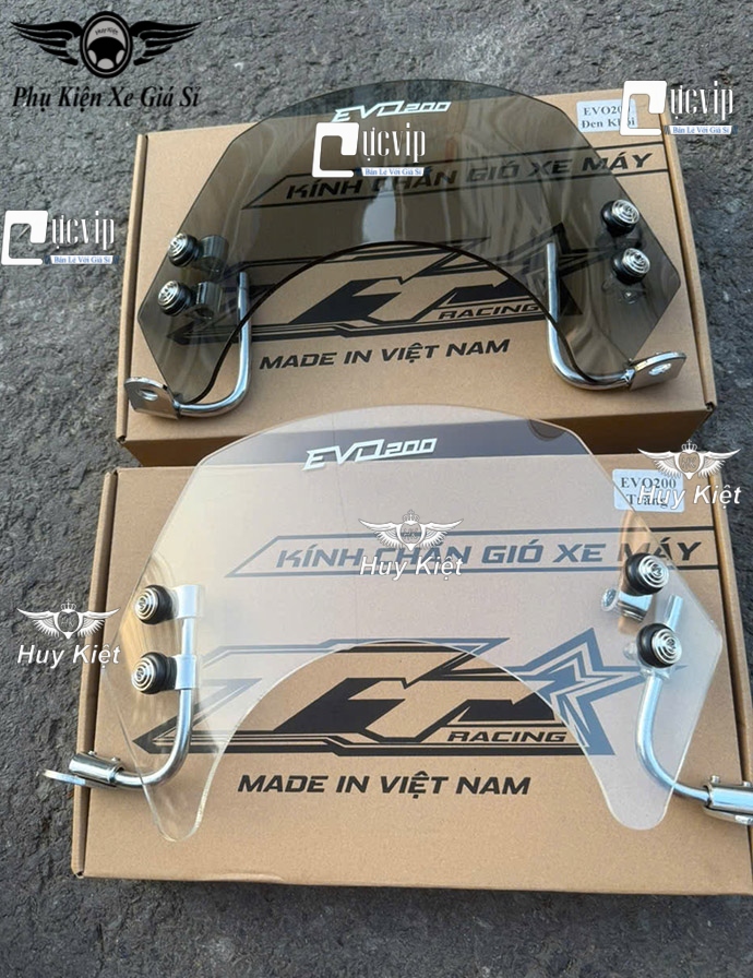 Kính Chắn Gió Xe Điện Vinfast Evo 200, Evo200 lite Hàng Cao Cấp MS6709