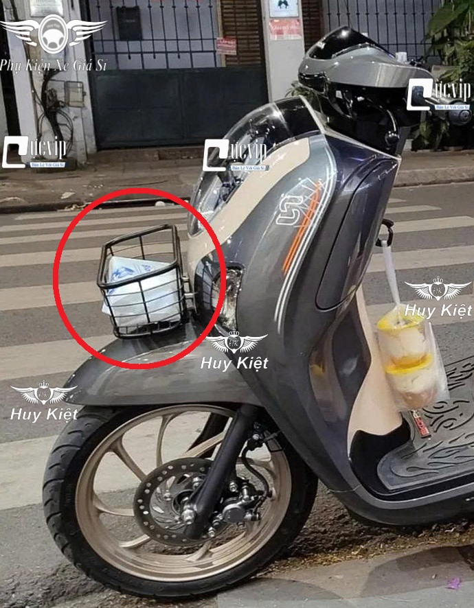 [Không Nắp] RỔ [Sơn Tỉnh Điện Đen] Scoopy 110 (2016 - 2025) Tặng Kèm Ốc MS6712