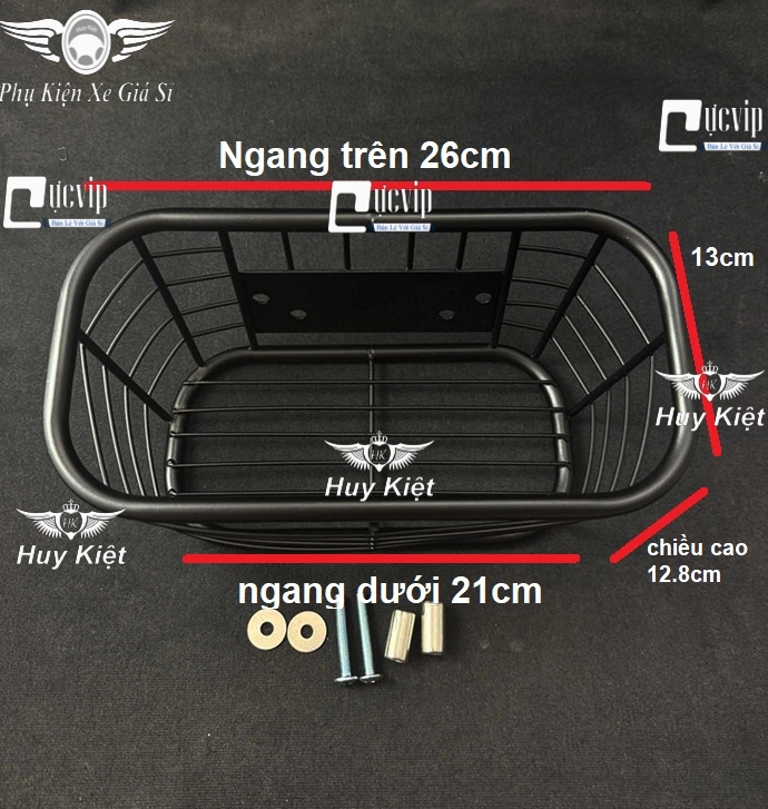 [Không Nắp] RỔ [Sơn Tỉnh Điện Đen] Scoopy 110 (2016 - 2025) Tặng Kèm Ốc MS6712