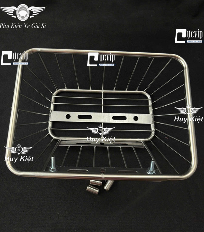 [Không Nắp] Rổ Inox Đa Năng Cỡ Trung Chế Được Nhiều Dòng Xe MS6714