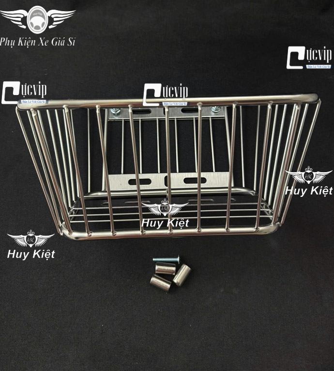 [Không Nắp] Rổ Inox Đa Năng Cỡ Trung Chế Được Nhiều Dòng Xe MS6714