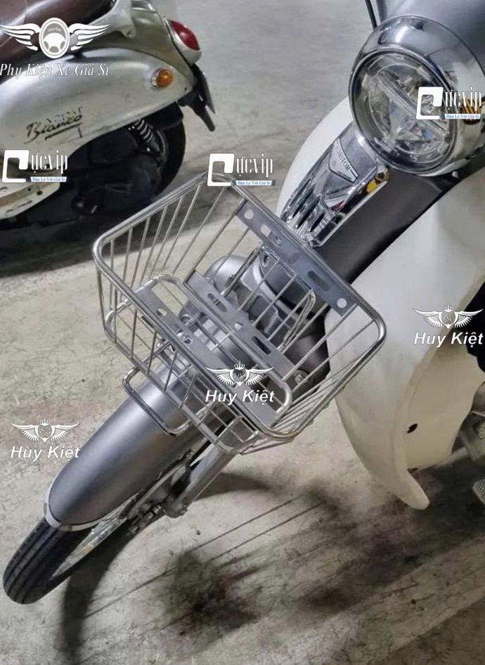 [Không Nắp] Rổ Inox Đa Năng Cỡ Trung Chế Được Nhiều Dòng Xe MS6714