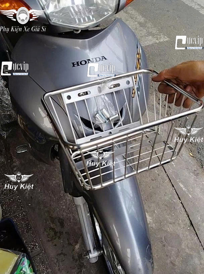 [Không Nắp] Rổ Inox Đa Năng Cỡ Trung Chế Được Nhiều Dòng Xe MS6714