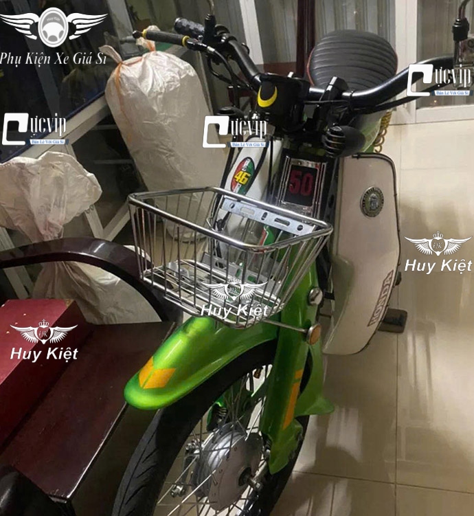 [Không Nắp] Rổ Inox Đa Năng Cỡ Trung Chế Được Nhiều Dòng Xe MS6714