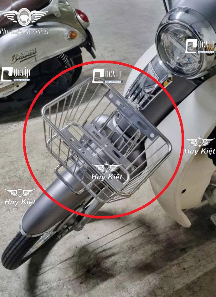 [Không Nắp] Rổ [Inox] (Sơn Tĩnh Điện Đen) Đa Năng Cỡ Trung Chế Được Nhiều Dòng Xe MS6715