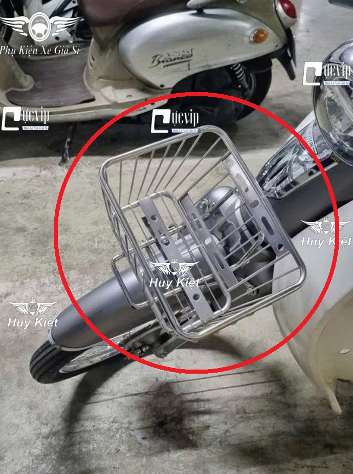 [Không Nắp] Rổ [Inox] (Sơn Tĩnh Điện Đen) Đa Năng Cỡ Trung Chế Được Nhiều Dòng Xe MS6715
