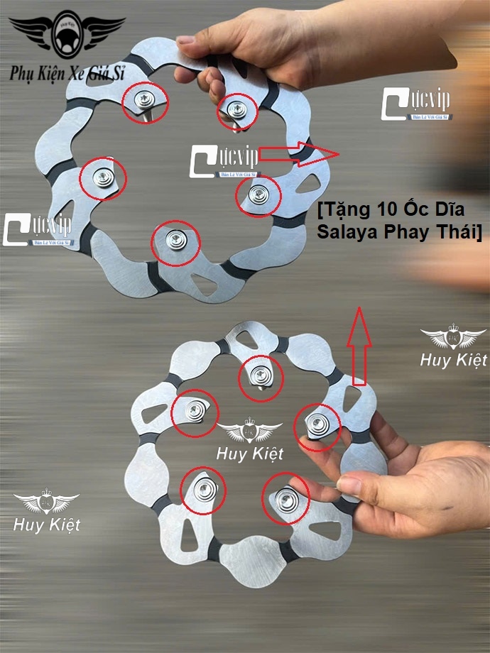 [Tặng 10 Ốc Dĩa Salaya] Combo Dĩa Thắng EX 150 (Trước + Sau) MS6721