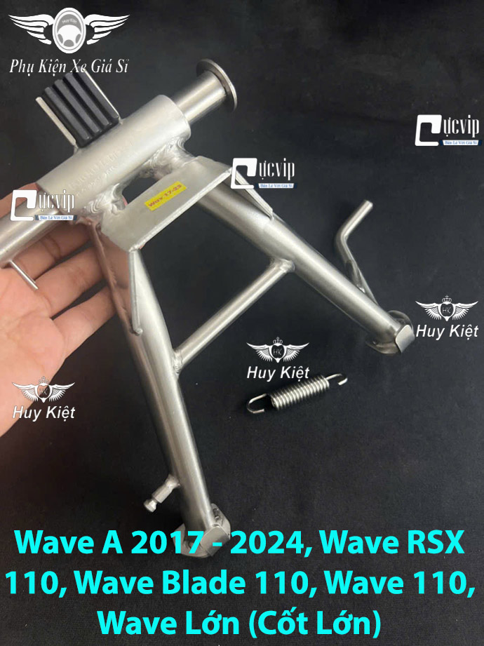 (Tặng Cốt + Lò Xo) Chân Chống Đứng [INOX 304] Vario AB Vision PCX SH Mode Lead Wave Dream Future Sirius Jupiter Ex Win Sonic Raider Satria Scoopy MS9999