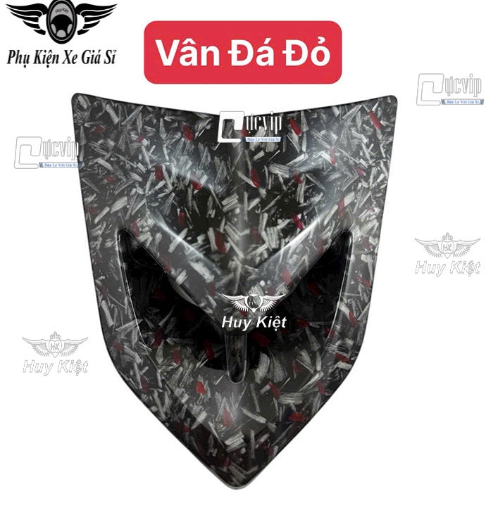 Ốp Mặt Nạ Chỉ Mũi CARBON FIBER Vân Đá, Tổ Ong Gắn Exciter 135 LC V5, V6, V7 (2011 - 2014) MS6740