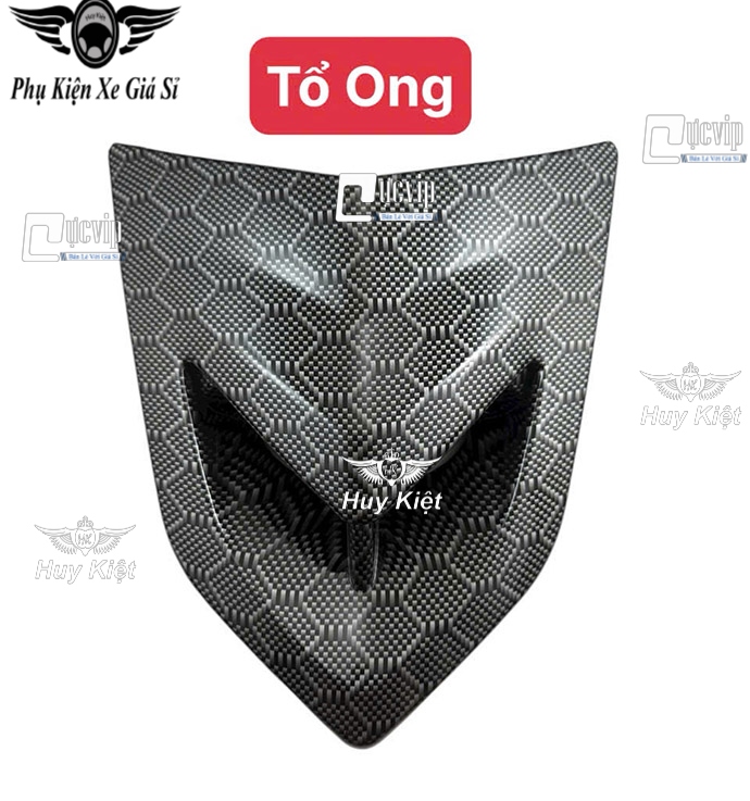 Ốp Mặt Nạ Chỉ Mũi CARBON FIBER Vân Đá, Tổ Ong Gắn Exciter 135 LC V5, V6, V7 (2011 - 2014) MS6740