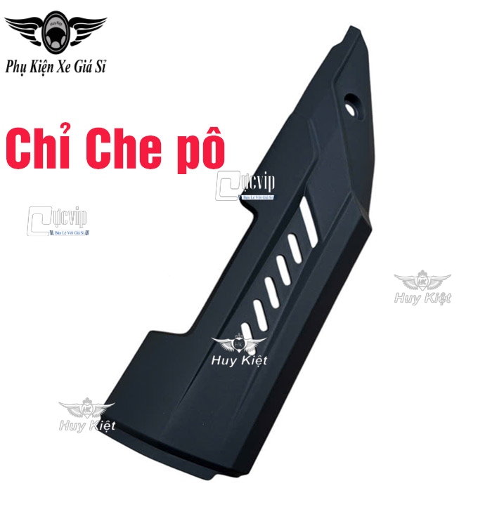 [Mẫu Thái] Ốp Che Pô Và Chụp Đích Pô Xe Winner X V2 V3 V4 [Đen Nhám] MS6756