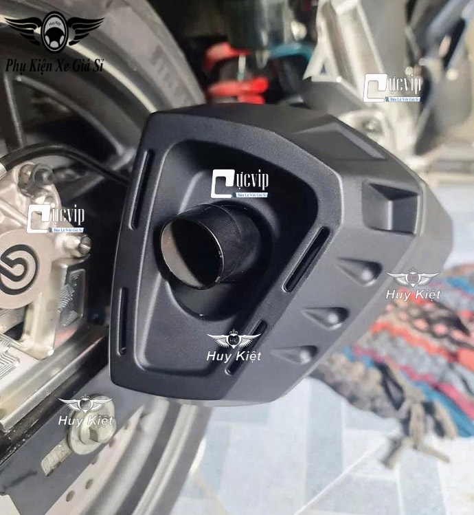 [Mẫu Thái] Ốp Che Pô Và Chụp Đích Pô Xe Winner X V2 V3 V4 [Đen Nhám] MS6756