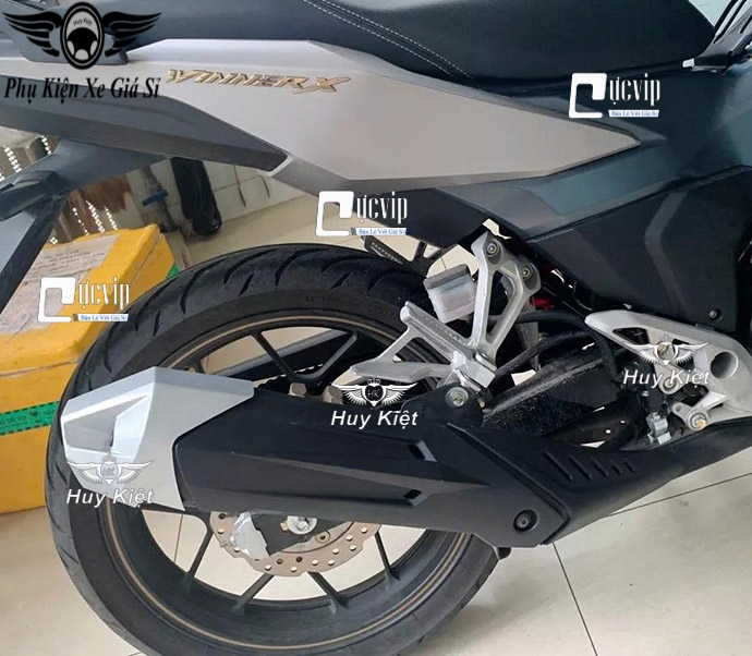 [Mẫu Thái] Ốp Che Pô Và Chụp Đích Pô Gắn WINNER V1, WINNER 150 Đen Nhám MS6757