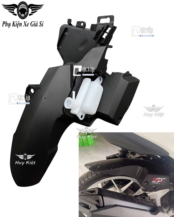 Bộ Dè Chắn Bùn 3 Món Vario 2015 - 2021, Vario 2022 - 2025 125cc, AirBlade 2016 - 2021 [Mẫu Trơn] MS6759