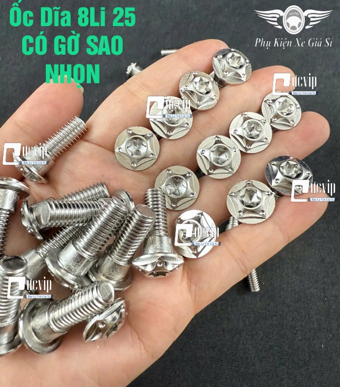 Ốc Dĩa 8Li 25 CÓ GỜ SAO NHỌN Win V1 V2 V3, Wave, Dream, Future, Sonic, Vision (Giá 1 Con) MS6762 Ốc Dĩa 8Li 25 CÓ GỜ SAO NHỌN Win V1 V2 V3, Wave, Dream, Future, Sonic, Vision (Giá 1 Con) MS6762