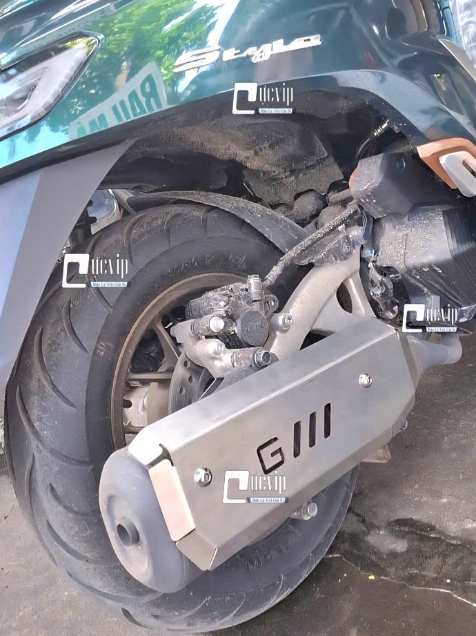 Ốp Che Pô Nhôm CNC GTR Gắn Stylo 160, Giorno 125 2024 - 2025 MS6771 Ốp Che Pô Nhôm CNC GTR Gắn Stylo 160, Giorno 125 2024 - 2025 MS6771